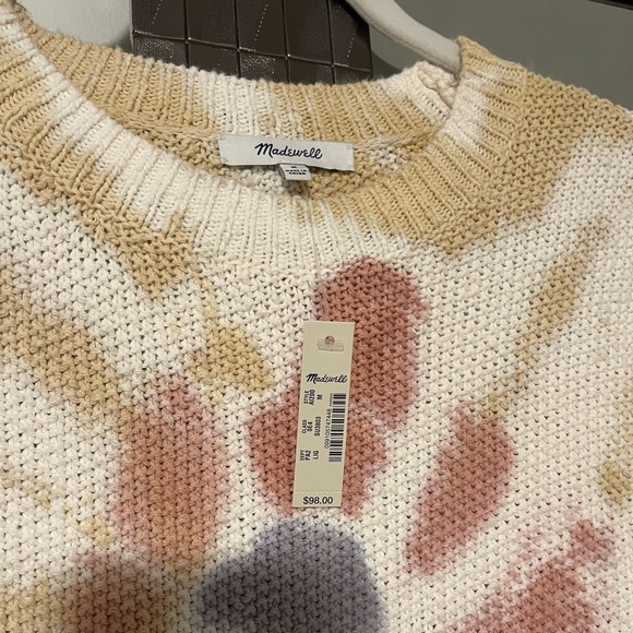 NWT! Madewell Tie Dye Sweater, Size M - Picture 7 of 9